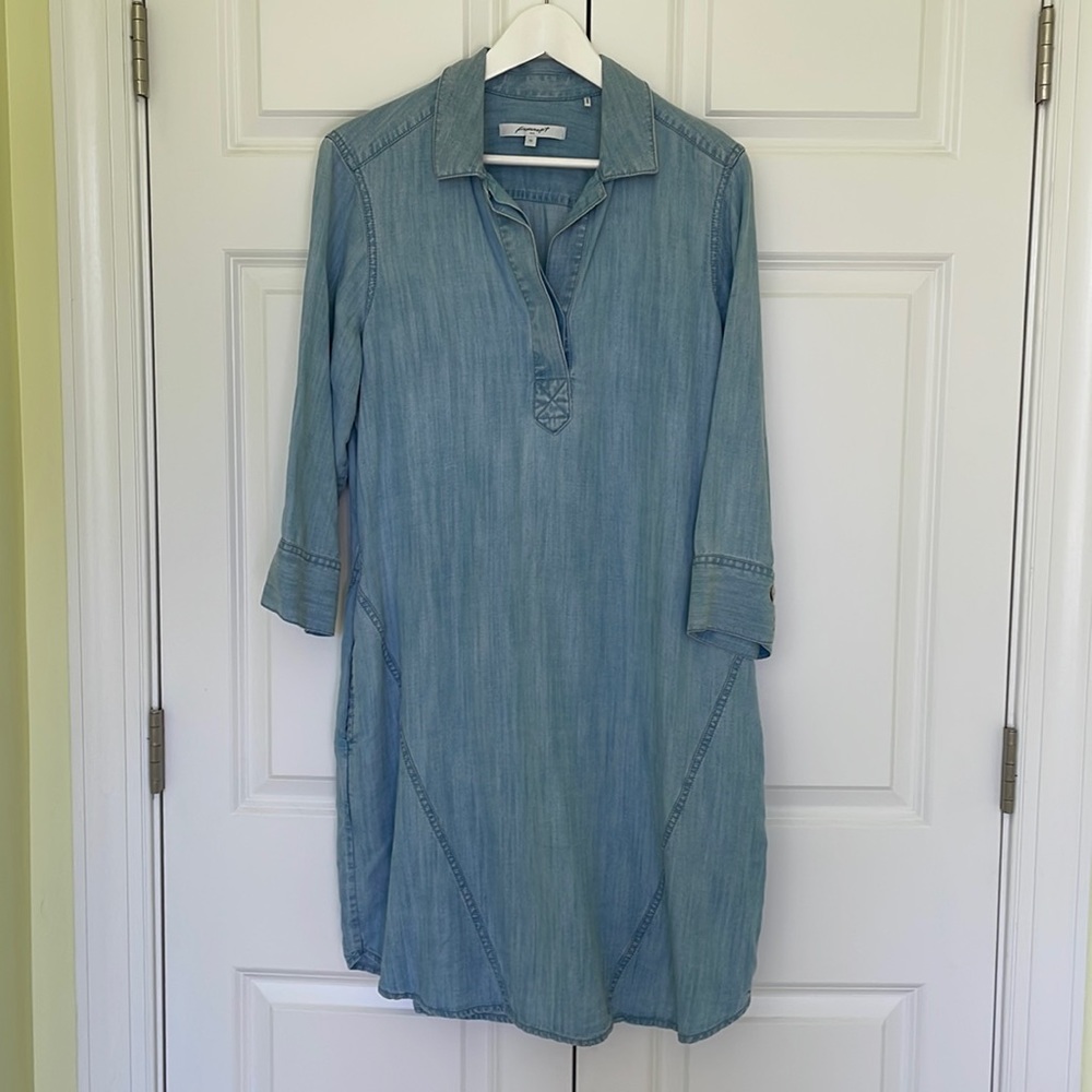 Popover Denim Dress